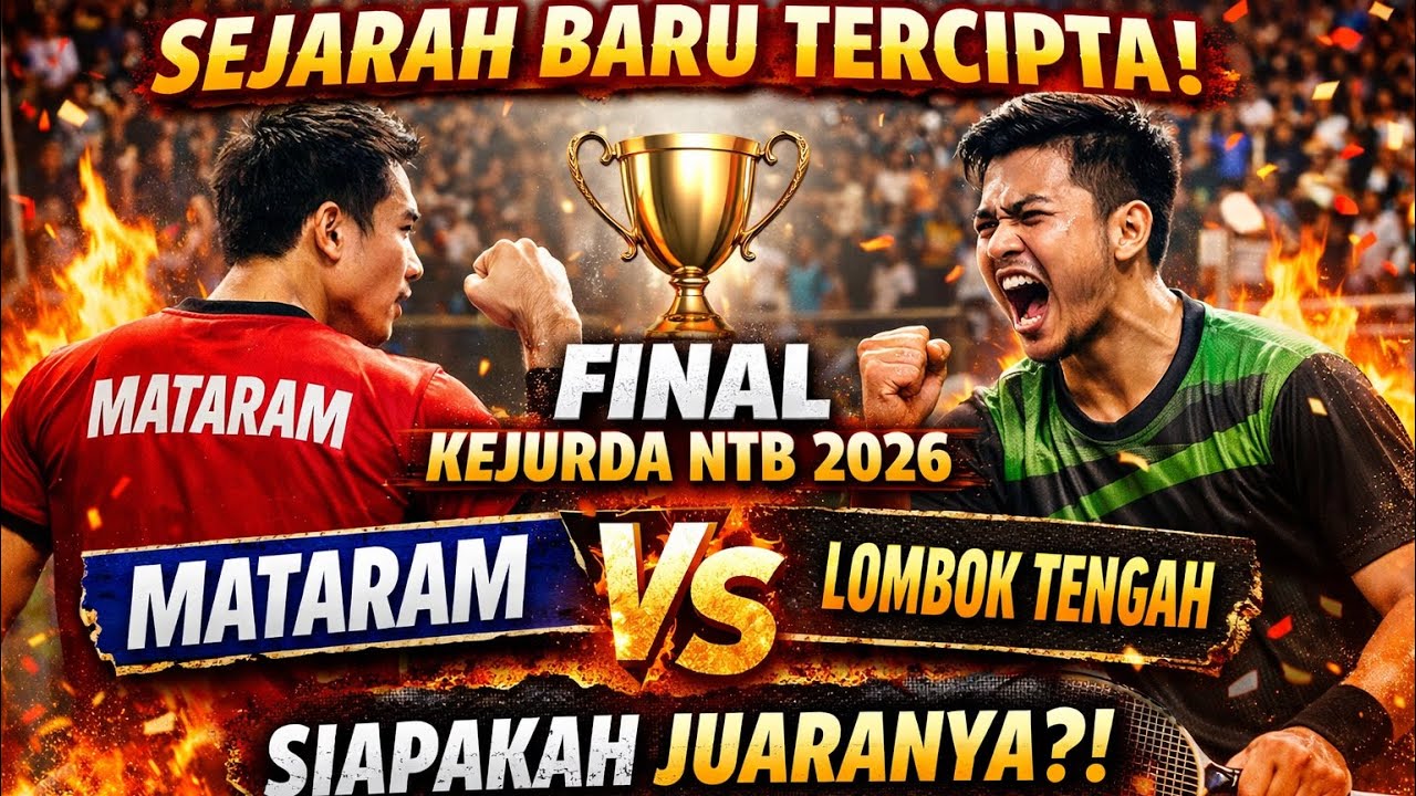 🔥 Sejarah Baru Tercipta! FINAL KEJURDA NTB 2026 – Mataram vs Lombok Tengah 🔥