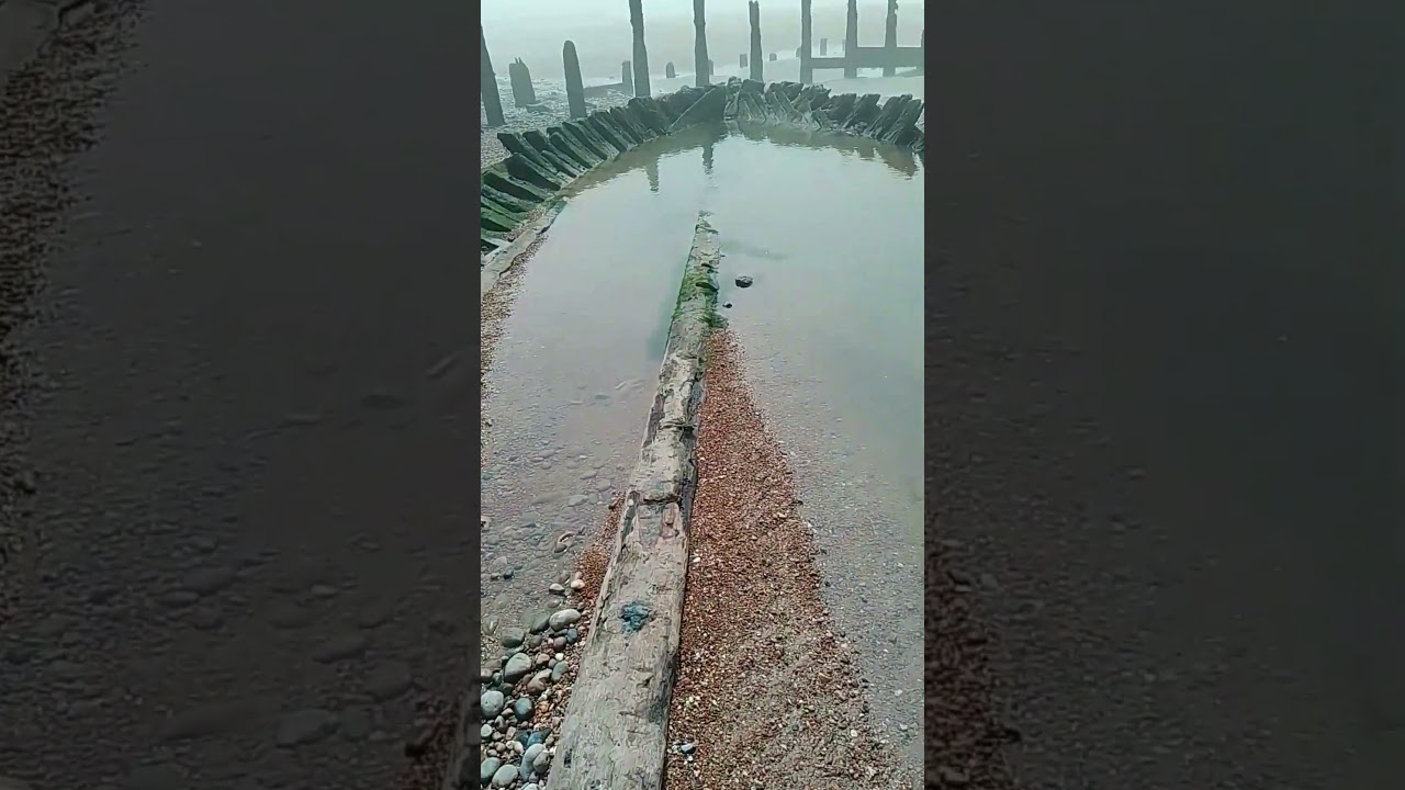 Shipwreck on the beach 