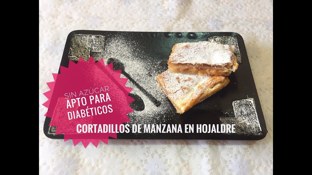 CORTADILLOS DE MANZANA EN HOJALDRE I SIN AZÚCAR I APTO PARA DIABÉTICOS