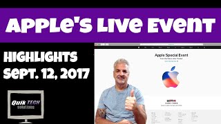 Highlights From Apple's Live Event - Sept. 12, 2017