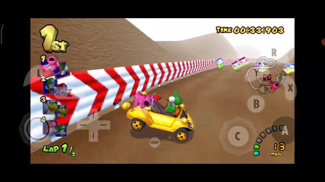 (Dolphin) Mario Kart Double Dash Plus - GP Flower CUP 200cc CTGP2