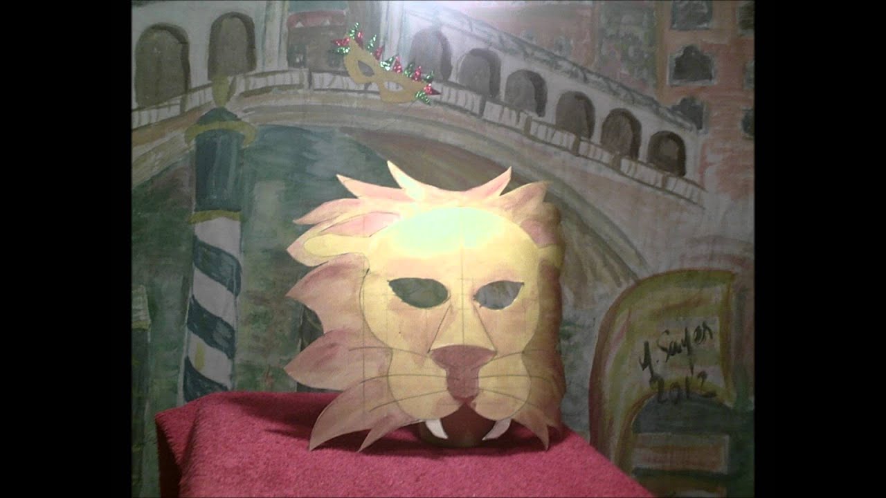 Masque De Lion Halloween Vaguelly - Masque Cosplay 3D Doré, Confortable Et Respirant Pour Fêtes Et Décoration