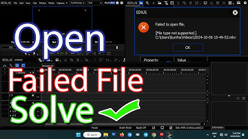 Faild To Open File In Edius Edius X #edius #ediusx