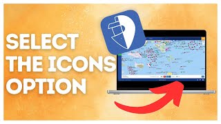 How to select the icons option in MyShipTracking