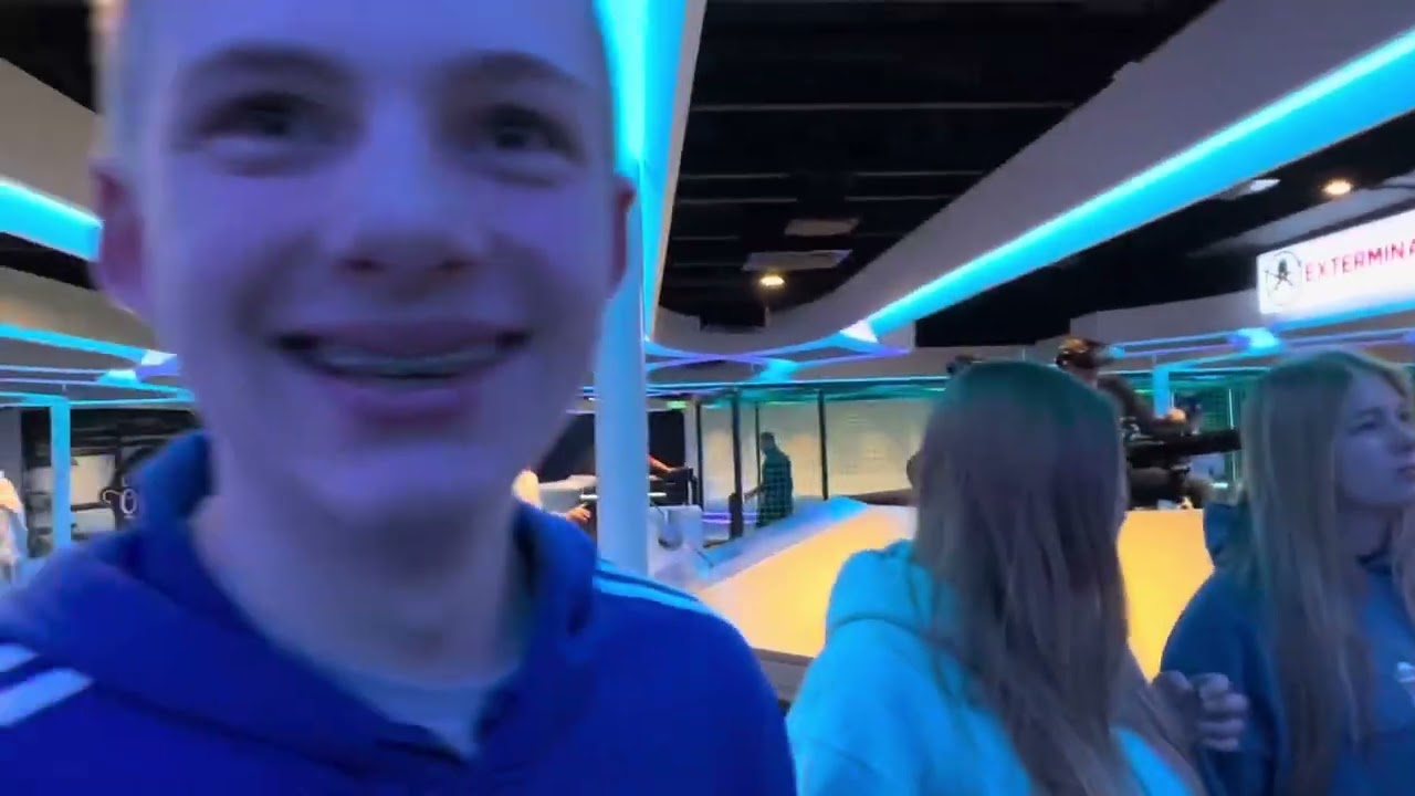 GALAXY PAVILION Virtual Reality Games on huge Norwegian Cruise Ship -NCL ENCORE 