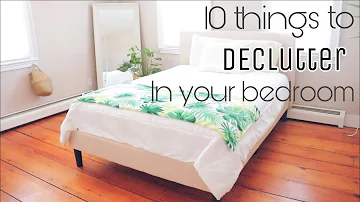 How can I declutter my bedroom fast?