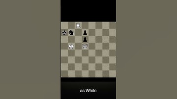 Mate in Two - Daily Chess Puzzle - No. 103 - #chess #puzzle #checkmate #shorts #0_algo_chess