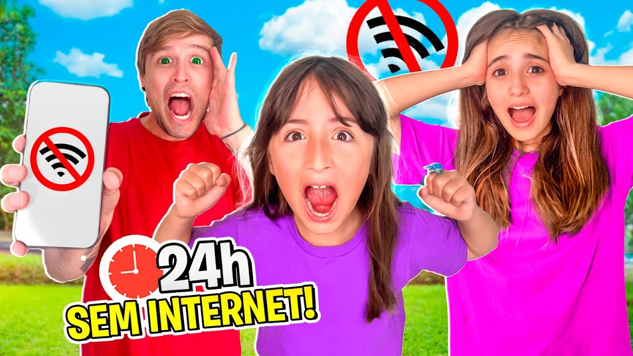 Passamos 24 HORAS SEM INTERNET *surtamos