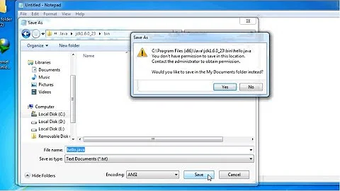 How to solve problems of java programming (access is denied)?"100% working trick"