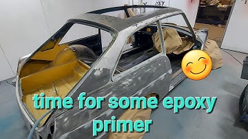 mgb gt (customer update)metal work complete time for epoxy what does it look like now