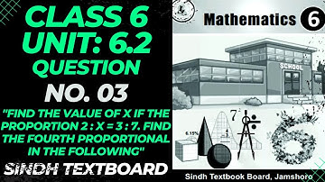 Class 6 Math Sindh Textbook Board Exercise 6.2 Questions 3 complete Solution - Exercise 6.2 Q No. 3