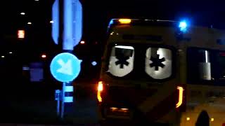 01-10-2026 - Hulpdiensten onderweg naar Zeer Grote Brand, Bolderweg, Almere