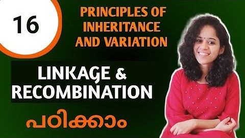 LINKAGE & RECOMBINATION -PRINCIPLES OF INHERITANCE AND VARIATION /NCERT /NEET BIOLOGY /IN MALAYALAM