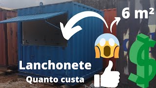 Quanto custa uma lanchonete de 6 m²