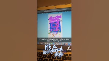 It’s a Wonderful Day Playing the Game Roller Splat on the Computer