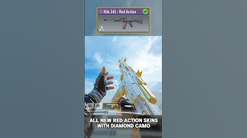 ALL RED ACTION SKINS WITH DIAMOND CAMO IN COD MOBILE 🔥