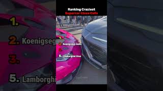 Ranking Craziest Supercar Close Calls #shorts #shortvideo #crash #supercars #automobile