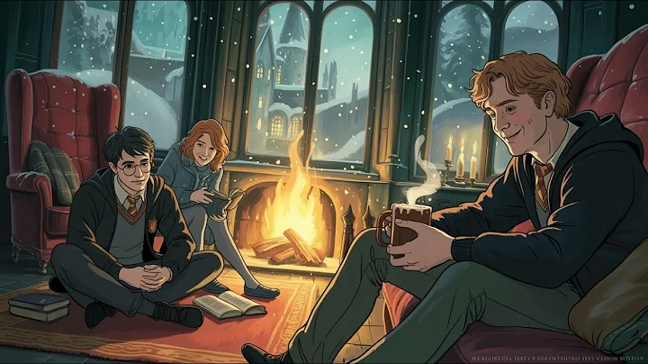 A Snowfall Over Gryffindor Tower | A Cozy and Peaceful Harry Potter Sleep Story To Fall Asleep To