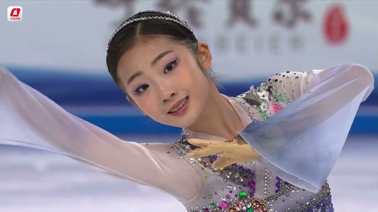 12-year-old Jin Shuxian wins figure skating women's singles title