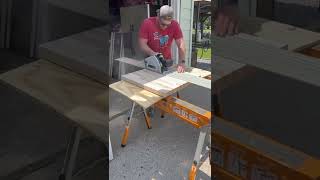 Not too many more stressful jobs then cutting an expensive butcher block counter.  #diy #woodwork