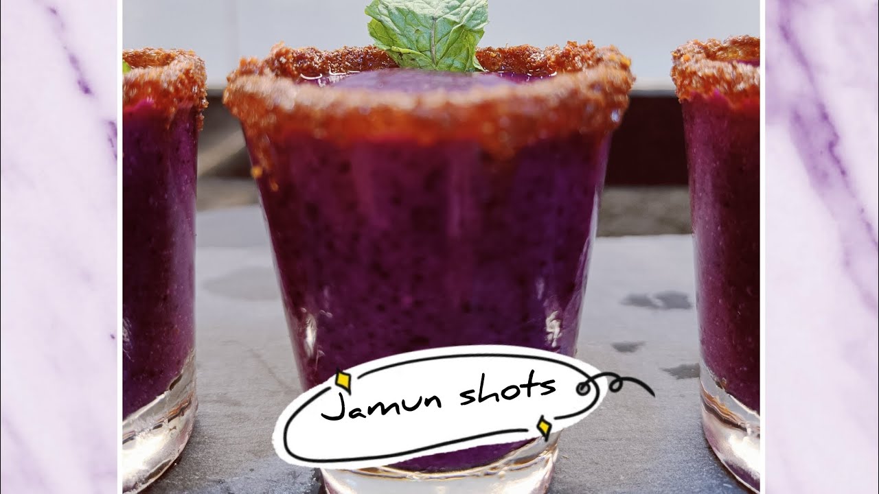 Jamun shots/ Malbar plum drink / Java plum shots/ Black plum shots ...