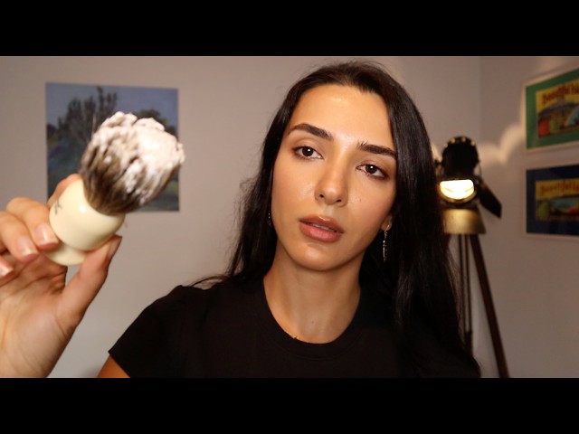 Relaxing Barber ASMR - Shave & Hair Trim (Soft Speaking POV)