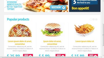 Pizza Website Template