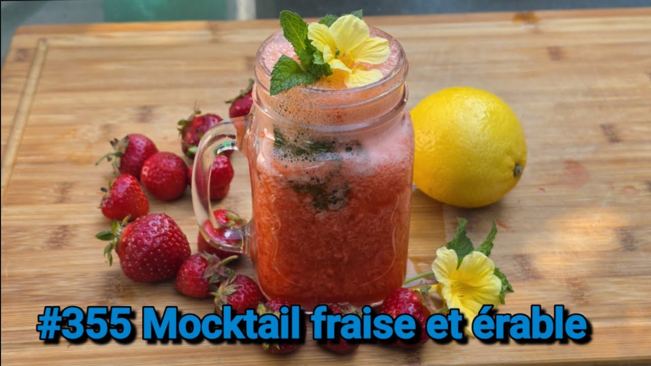 Mocktail fraise et érable