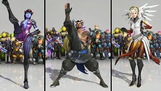 All the Overwatch Characters Dancing! (All Dance Emotes 2019)