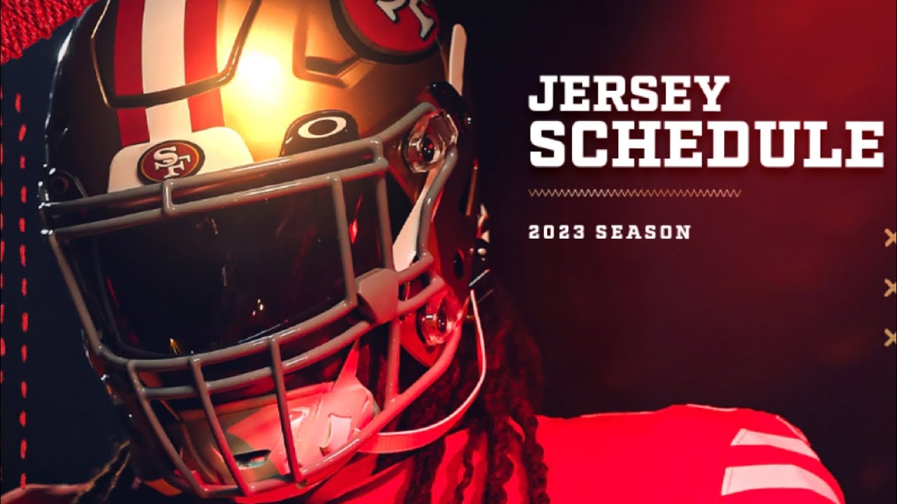 49ers release jersey schedule for the 2023-24 season 