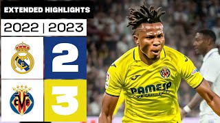 REAL MADRID 2-3 VILLARREAL CF 2022/23 | Išsami santrauka