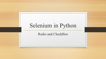 Selenium + Python自动化测试系列之40操控单选和复选按钮（radio and checkbox）——Python程序设计系列241