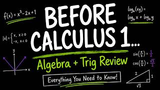 Essential Algebra & Trig Review Before Calculus 1 | Everything You Need to Know
