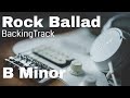 Rock ballad blues guitar backing track b minor