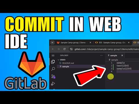 How To Commit In GitLab Web IDE (2026) (Beginners Guide)
