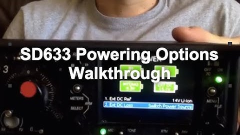 Sound Devices 633 Powering Options