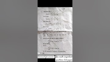 bsc 1st year paper | all important questions maths 2nd paper ✨☺️#bsc1styear #viral
