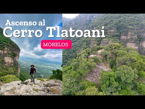 Ascenso al Cerro El Tlatoani y la zona arqueológica en Tlayacapan Morelos