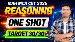 Reasoning One Shot for MAH MCA CET 2026 💡 Complete Preparation in One Video