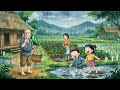 Acoustic Morning – Cozy Rainy Family Life in Rural Ghibli Village Silent Days