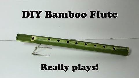 DIY Bamboo Flute (Simple and free)