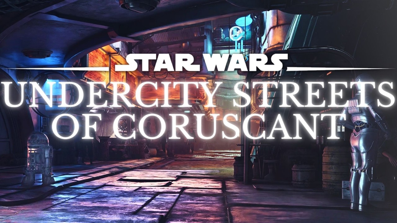 Star Wars 4K Music & Ambience | Underworld Streets of Coruscant | Ambient Music [3 Hrs]