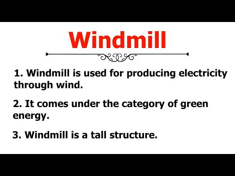 essay on windmill