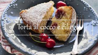 Torta sofficissima cocco e ciliegie - ASMR Cooking Sound