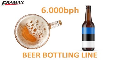 Beer bottling line 6.000 bph - ESTONIA 2017