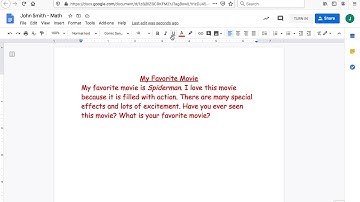 Google Docs: Using Underline and Italics