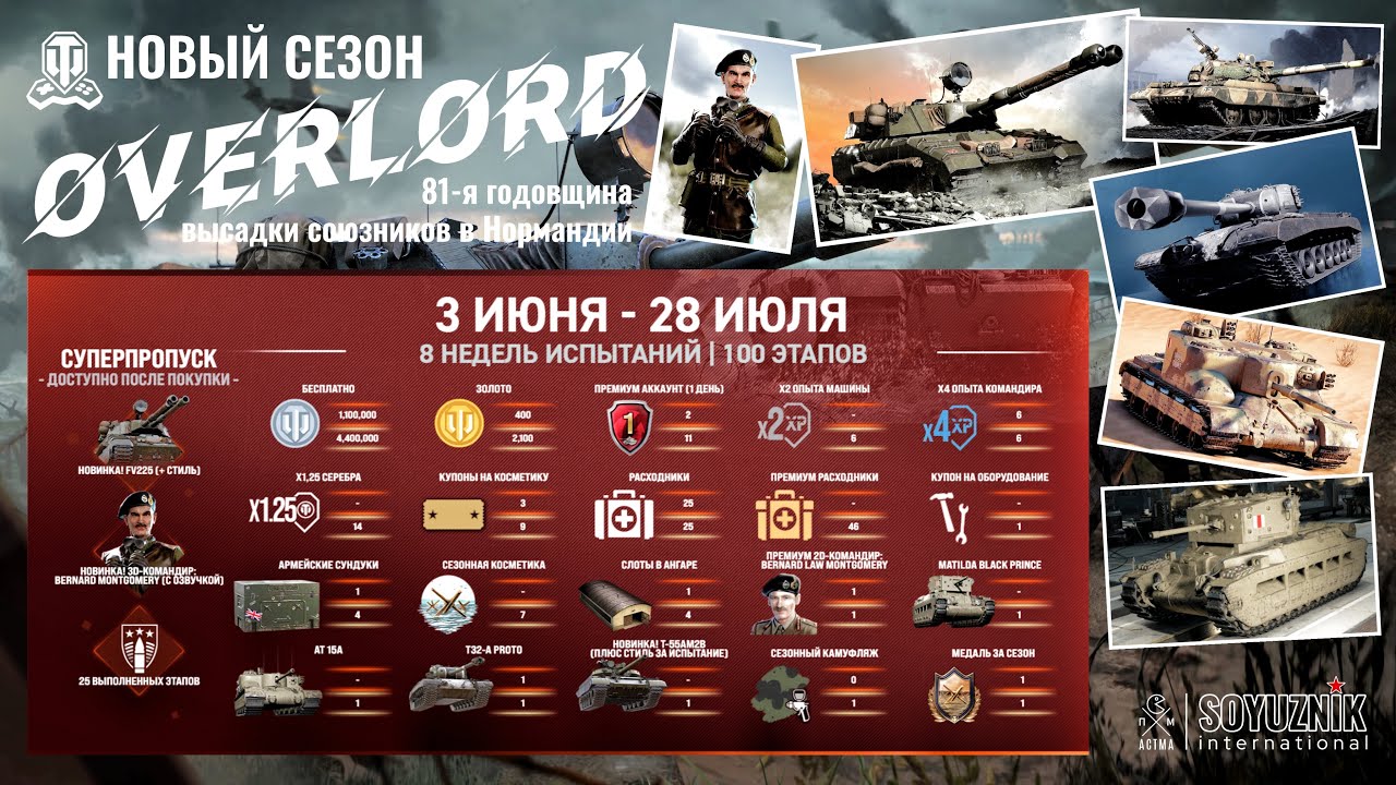 Новый сезон «ОВЕРЛОРД» World of Tanks: Modern Armor (XBOX/PLAYSTATION)