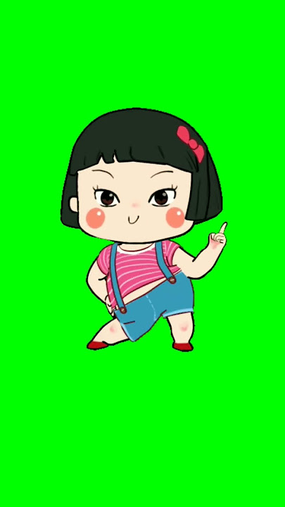 Green screen kartun joget lucu