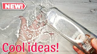 видео: Невероятно стильная идея декора со старинным кружевным тюлем и стеклянными бутылками! 😍 картинка: Невероятно стильная идея декора со старинным кружевным тюлем и стеклянными бутылками! 😍