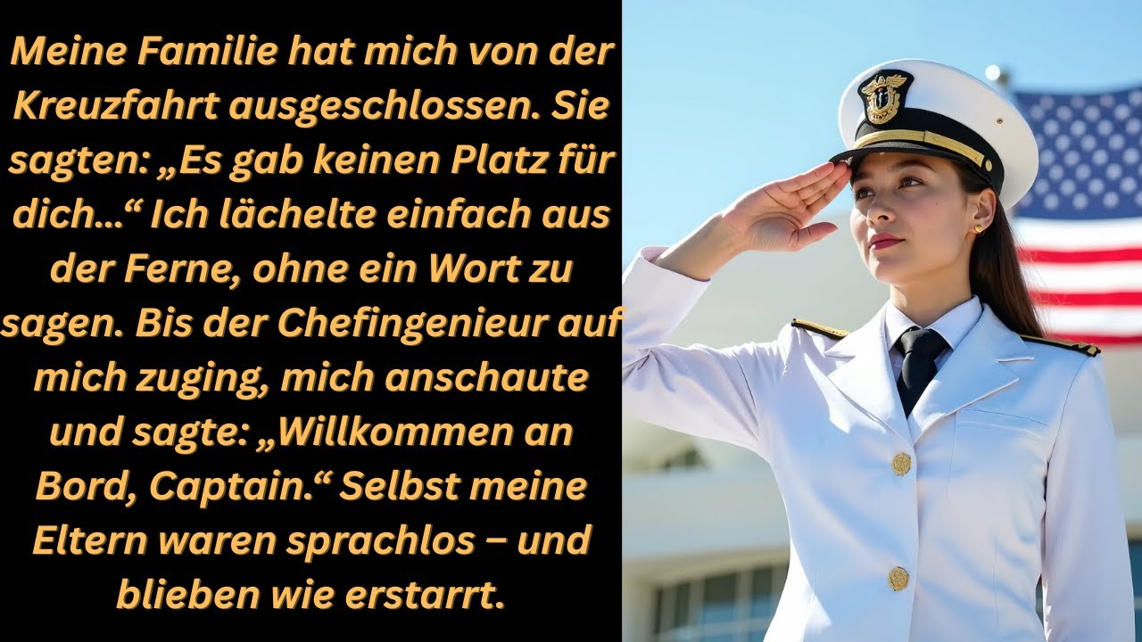 Sie ließen mich zurück – doch sie hatten keine Ahnung dass ich der Kapitän des Kreuzfahrtschiffs bin